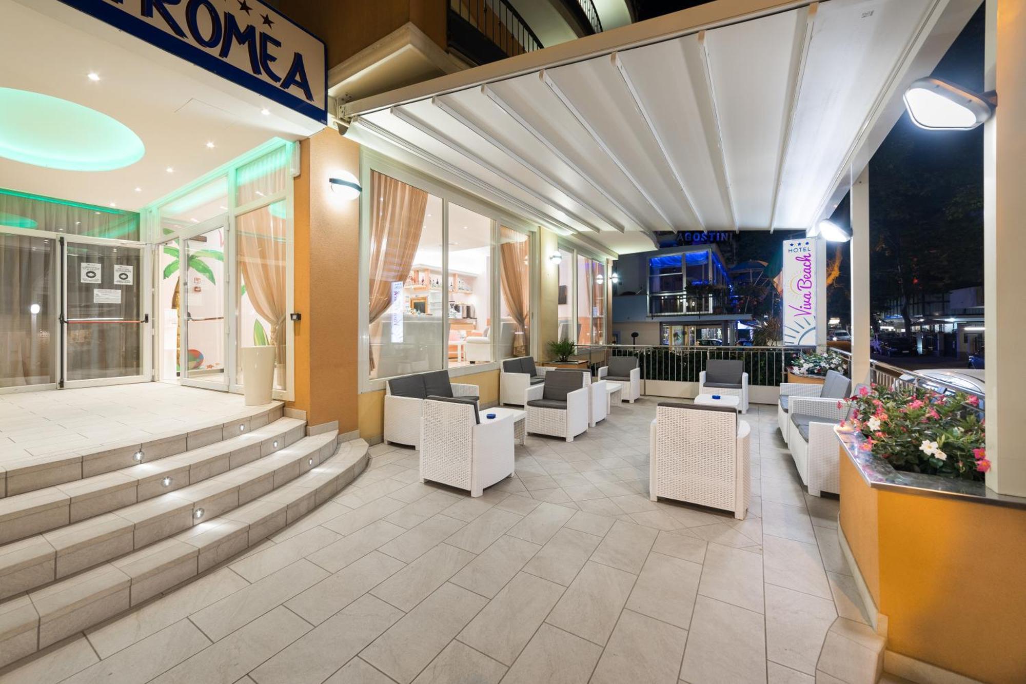 Viva Beach Hotel Rimini Exterior foto