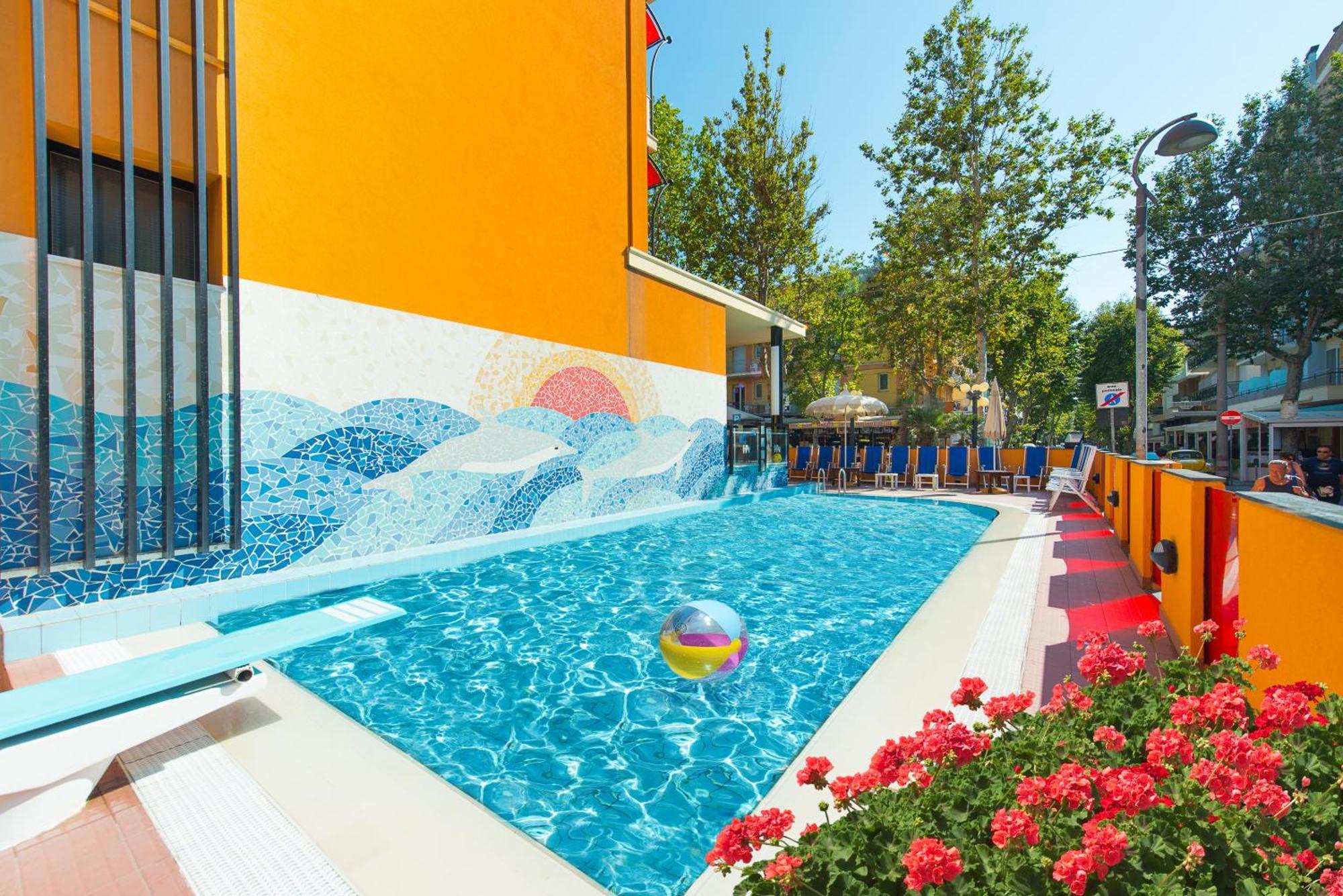 Viva Beach Hotel Rimini Exterior foto
